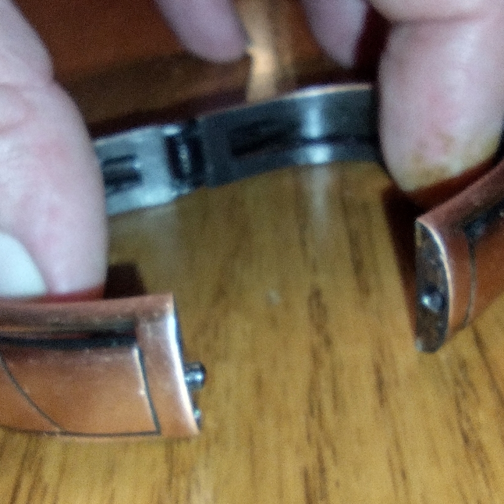 Heavy solid copper cuff bracelet - Picture 13 of 16